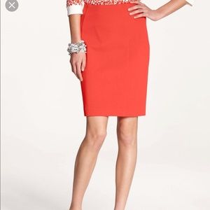 Banana republic Beautiful Coral banana republic Color Pencil Skirt